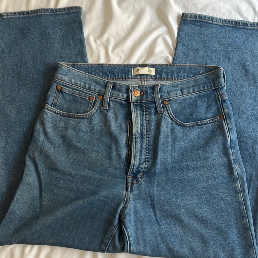 Madewell Women’s Perfect Vintage Wide Leg Crop Jeans Size 28
